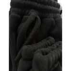 Kışlık Kalın Unisex Polar Eşofman Alt - Siyah - 2XL
