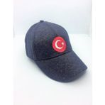Kışlık Kaşe Bayraklı Şapka Unisex Model Ayarlanabilir
