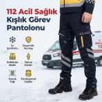 Kışlık Lacivert Likralı Unisex Sağlık Pantolonu, Rahat ve Şık Tasarım - Seçenek 1