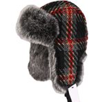 Kışlık Şapkalar, Bomber Şapka Asker Tuzakçı Şapkası Havacı Bombardıman Şapkası Earflap Faux Fur Şapka Sıcak Kış Erkekler İçin, A, 6.875
