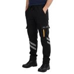 Kışlık Siyah Likralı 112 Acil Sağlık Pantolonu Unisex, Siyah, XL