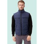 Kışlık Su Geçirmez Çok Cepli Yelek Isı Yalıtımlı Melesa Iş Outdoor Suya Sıcak Tutucu - Lacivert - XL