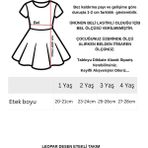 Kısmet Baby Leopar Desenli Baskılı T-Shirt Kloş Etek Şapka Takım - 1 Yaş - Kırmızı - Açık Kahverengi