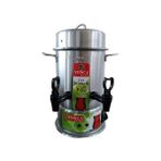 Kısmet Yonca Elektrikli Çelik Çay Makinası-Çift Musluklu Semaver Çay Otomatı 160 bardak - Inox