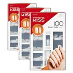 Kiss Şeffaf Kısa Takma Tırnak (100'Lü Paket) (3 paketi)