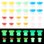 KISSITTY 30 adet Glow in the Dark Mantar Süslemeleri Aydınlık Reçine Mantar Mini Figürler DIY Sanat ve El Sanatları Ev Masası Kitap Rafları Süsler