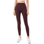 Kissprom Kadınlar için Yoga Pantolonları Arka Cepli Koşu Egzersiz Taytı Egzersiz Taytı Kadınlar için Yüksek Bel, Lal taşı, M