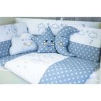 Kista Baby Park Yatak Bebek Uyku Seti Nevresim Takımı 70x110 Cloudy Mavi - 70 x 110 cm