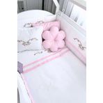 Kista Baby Park Yatak Bebek Uyku Seti Nevresim Takımı 70x110 Flower Pembe