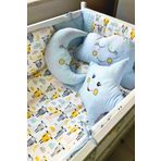Kista Baby Park Yatak Bebek Uyku Seti Nevresim Takımı 70x110 Zuzu Mavi
