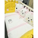kistababy Animals Bebek Uyku Seti (Pembe, 70x110)