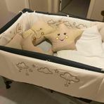 kistababy Cloudy Bebek Uyku Seti (Krem, 70x110)