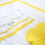 kistababy Flower Bebek Uyku Seti (Sarı, 70x130)