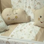 kistababy Rainbow Bebek Uyku Seti (80x140, Kahverengi)