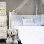 kistababy Silver Bebek Uyku Seti (70x130, Mavi)