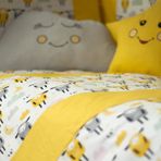 kistababy Zuzu Bebek Uyku Seti (70x130, Sarı)