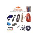 Kit 4 Ga Oto Amfi Tesisat Kablo Montaj Set Extra Kalın