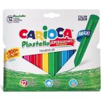 Kitabevimden Carioca Pastel Boya Jumbo Üçgen Elle. Kir. Yıkanabilir 12 Li 42671 - Çok Renkli - tek