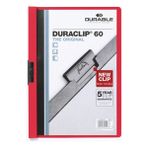 Kitabevimden Durable Sıkıştırmalı Dosya Duraclip Ortadan Klipsli 60 Syf A4 Kırmızı 2209 - Çok Renkli - tek
