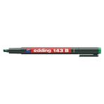 Kitabevimden Edding Asetat Kalemi (10 Adet)Permanent B Seri 1-3 mm Yeşil 143 B - Çok Renkli - tek