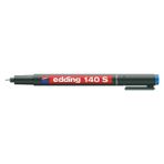 Kitabevimden Edding Asetat Kalemi (10 Adet)Permanent S Seri 0.3 mm Mavi 140 S - Çok Renkli - tek