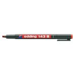Kitabevimden Edding Asetat Kalemi(10 Adet) Permanent B Seri 1-3 mm Kırmızı 143 B - Çok Renkli - tek