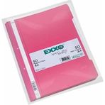 Kitabevimden Exxo Telli Dosya Plastik A4 Pembe (50 Li Paket) TT145 - tek