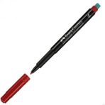 Kitabevimden Faber-Castell Asetat Kalemi Permanent M Seri Kırmızı 15 25 21 - Çok Renkli - tek