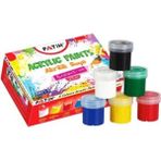 Kitabevimden Fatih Akrilik Boya 25 ml 6 Lı Takım Karışık - tek - Beyaz