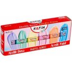 Kitabevimden Fatih Akrilik Boya 75 ml 6 Renk Pastel 6 Lı 55510 - tek - Beyaz