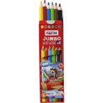 Kitabevimden Fatih Kuru Boya Tam Boy Jumbo Üçgen Triangular Kalemi 6 Renk 3,5 mm 33490 - Çok Renkli - tek
