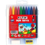 Kitabevimden Fatih Mum Pastel Boya Polymer Crayons 12 Renk 50130/F - Çok Renkli - tek
