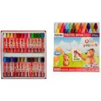 Kitabevimden Fatih Pastel Boya Karton Kutu Köşeli 24 Renk 50340 - Çok Renkli - tek