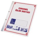 Kitabevimden Gülpaş Personel Özlük Tam Kapak Dosyalı(25 Adet) - Çok Renkli - tek
