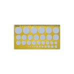 Kitabevimden Hatas Daire Şablonu Cetvelli (20 Adet)Ekonomik 1-35 mm 02271 - Çok Renkli - tek