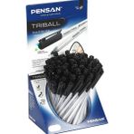 Kitabevimden Pensan Tükenmez Kalem Triball 1.0 mm Bilye Uç Siyah 60 Lı 1003 - tek