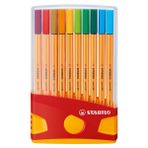 Kitabevimden Stabilo Keçe Uçlu Ince Kalem 88 Point 0.4 mm Karışık Renk 20 Li Colorparade 8820-03 - tek