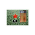Kitabevimden Tanex Yıldız Etiketi 17 mm Flo Kırmızı 2 Ad. TNX-303 - tek