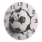 KITANDOVE Modern Futbol Duvar Saati Büyük Ekran Dijital Çalar Saat Erkek Ve Kız Çocukları İçin Yatak Odası Eğlencesi Ve Dekoratif Duvar Sanatı