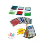 Kitanya Matematik Öğrenme Seti Şeffaf Kesir Kartı 69 Parça (10X10) + Hediye Çarpım Tablosu Kartı