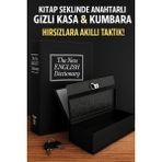 Kitap Görünümlü Anahtarlı Gizli Kasa – Kilitli Kumbara & Hırsızlığa Karşı Güvenli Saklama Kutusu-Siyah