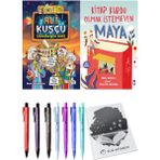 Kitap Kurdu Olmak Istemeyen Maya ve Ali Kuşçu Sönmeyen Bilim Güneşi 2li Set