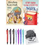 Kitap Kurdu Olmak Istemeyen Maya ve Ateşten Kaçmak 2li Set