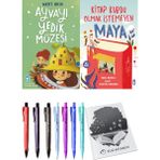 Kitap Kurdu Olmak İstemeyen Maya ve Ayvayı Yedik Müzesi 2'li Set - Kalem