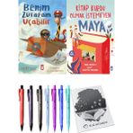 Kitap Kurdu Olmak Istemeyen Maya ve Benim Zürafam Uçabilir 2li Set