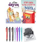 Kitap Kurdu Olmak İstemeyen Maya ve Çat Kapı Dayım 2'li Set - Kalem