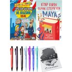 Kitap Kurdu Olmak İstemeyen Maya ve Cümlelerin Gücü Adına! Dil Bilgisinin Sırları 2'li Set - Kalem