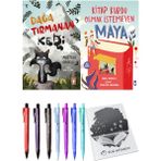 Kitap Kurdu Olmak İstemeyen Maya ve Dağa Tırmanan Kedi 2'li Set - Kalem