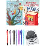 Kitap Kurdu Olmak Istemeyen Maya ve Dedem Bir Kiraz Ağacı 2li Set