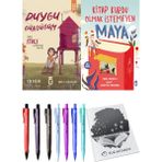 Kitap Kurdu Olmak İstemeyen Maya ve Duygu Günlüğüm Mira Stres Kulübesi'nden Ayrılıyor 2'li Set - Kalem